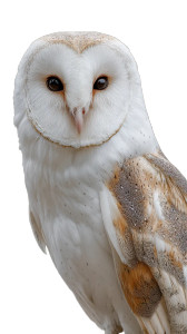 White Barn Owl V2 Vinyl Car Decal Sticker – Waterproof & UV-Resistant 