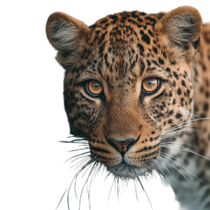 Leopard Portrait V2 Vinyl Car Decal Sticker – Waterproof & UV-Resistant 