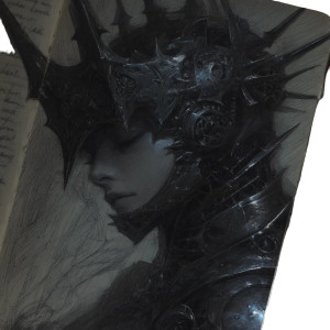 Gothic Knight Head Vinyl Car Decal Sticker – Waterproof & UV-Resistant 