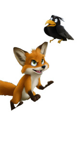 Cartoon Fox Laughing Vinyl Car Decal Sticker – Waterproof & UV-Resistant 