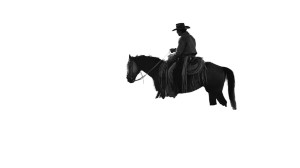 Cowboy Riding Through Vinyl Car Decal Sticker – Waterproof & UV-Resistant 