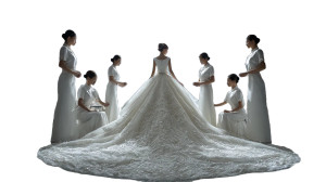 Bridal Pose Vinyl Car Decal Sticker – Waterproof & UV-Resistant 