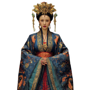 Tang Dynasty Empress Vinyl Car Decal Sticker – Waterproof & UV-Resistant 