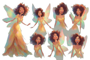 Fairy Queen Character Vinyl Car Decal Sticker – Waterproof & UV-Resistant 