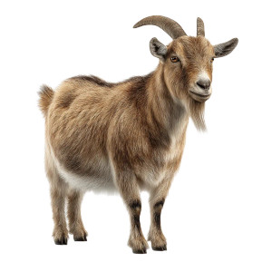 Realistic Goat Image Vinyl Car Decal Sticker – Waterproof & UV-Resistant 