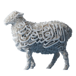 3D Printed Sheep Vinyl Car Decal Sticker – Waterproof & UV-Resistant 