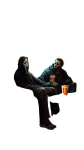 Ghostface And Myers Vinyl Car Decal Sticker – Waterproof & UV-Resistant 