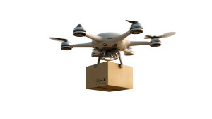 Modern Delivery Drone Vinyl Car Decal Sticker – Waterproof & UV-Resistant 