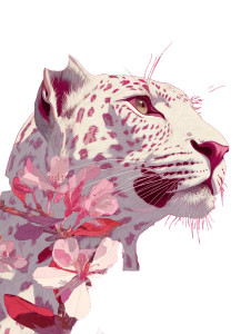 Sleek White Leopard Vinyl Car Decal Sticker – Waterproof & UV-Resistant 