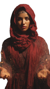 Middle Eastern Sorceress Vinyl Car Decal Sticker – Waterproof & UV-Resistant 