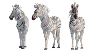 Zebra Modeling Art Vinyl Car Decal Sticker – Waterproof & UV-Resistant 