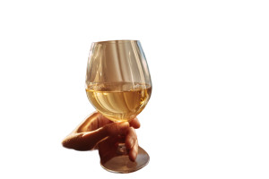 Hand Holding Wine Glass V2 Vinyl Car Decal Sticker – Waterproof & UV-Resistant 