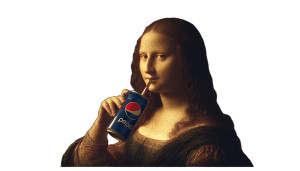 Mona Lisa Drinking Pepsi Vinyl Car Decal Sticker – Waterproof & UV-Resistant Mona Lisa Drinking Pepsi Vinyl Car Decal Sticker – Waterproof & UV-Resistant