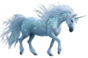 Majestic Arctic Unicorn Vinyl Car Decal Sticker – Waterproof & UV-Resistant 