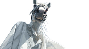 China-Chic Cartoon Horse Vinyl Car Decal Sticker – Waterproof & UV-Resistant 