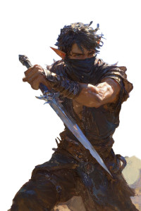 Elf Bandit Swordsman Vinyl Car Decal Sticker – Waterproof & UV-Resistant 
