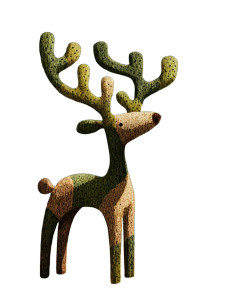 Cactus Deer Vinyl Car Decal Sticker – Waterproof & UV-Resistant 