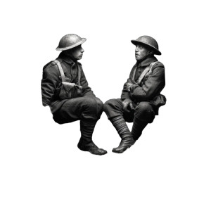 Soldiers In Trench Vinyl Car Decal Sticker – Waterproof & UV-Resistant 