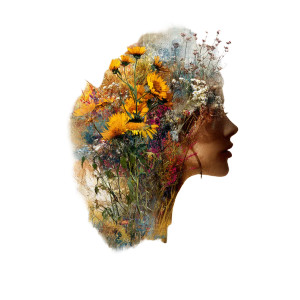 Abstract Wildflower Woman Vinyl Car Decal Sticker – Waterproof & UV-Resistant Abstract Wildflower Woman Vinyl Car Decal Sticker – Waterproof & UV-Resistant