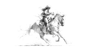 Rodeo Cowgirl Sketch Vinyl Car Decal Sticker – Waterproof & UV-Resistant Rodeo Cowgirl Sketch Vinyl Car Decal Sticker – Waterproof & UV-Resistant