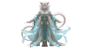 Divine Feline Humanoid Vinyl Car Decal Sticker – Waterproof & UV-Resistant 