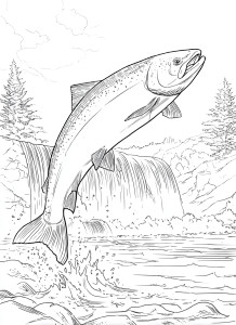 Salmon Leaping Vinyl Car Decal Sticker – Waterproof & UV-Resistant Salmon Leaping Vinyl Car Decal Sticker – Waterproof & UV-Resistant