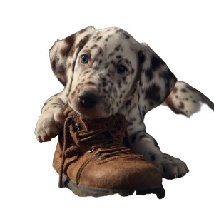 Puppy Chews Boots V2 Vinyl Car Decal Sticker – Waterproof & UV-Resistant Puppy Chews Boots V2 Vinyl Car Decal Sticker – Waterproof & UV-Resistant