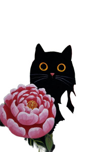 Black Cat Portrait V10 Vinyl Car Decal Sticker – Waterproof & UV-Resistant 