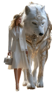 Dior Muse & Wolf V2 Vinyl Car Decal Sticker – Waterproof & UV-Resistant 