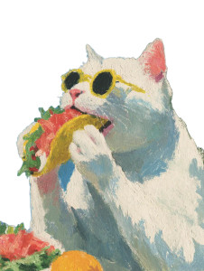 Fat Cat With Sunglasses Vinyl Car Decal Sticker – Waterproof & UV-Resistant Fat Cat With Sunglasses Vinyl Car Decal Sticker – Waterproof & UV-Resistant