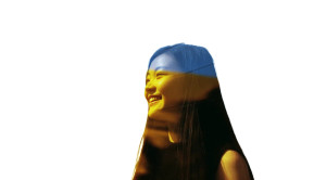 Smiling Asian Woman V24 Vinyl Car Decal Sticker – Waterproof & UV-Resistant 