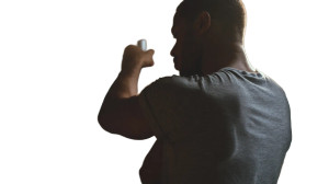 Man Applying Deodorant Vinyl Car Decal Sticker – Waterproof & UV-Resistant 