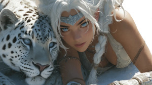 Mystical Fantasy Duo Vinyl Car Decal Sticker – Waterproof & UV-Resistant 