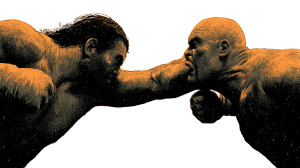 Wrestlers In Combat Vinyl Car Decal Sticker – Waterproof & UV-Resistant 