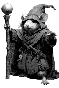 Wizard Rat Knight Vinyl Car Decal Sticker – Waterproof & UV-Resistant Wizard Rat Knight Vinyl Car Decal Sticker – Waterproof & UV-Resistant