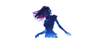 Stylish Female Dj Vinyl Car Decal Sticker – Waterproof & UV-Resistant Stylish Female Dj Vinyl Car Decal Sticker – Waterproof & UV-Resistant