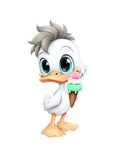 Goofy Duck Vinyl Car Decal Sticker – Waterproof & UV-Resistant 