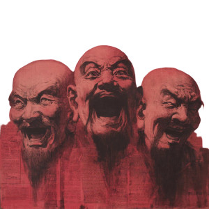 Distorted Qing Faces Vinyl Car Decal Sticker – Waterproof & UV-Resistant 