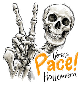 Skeleton Peace Sign Vinyl Car Decal Sticker – Waterproof & UV-Resistant 