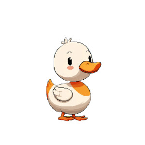 Anime Duck Vinyl Car Decal Sticker – Waterproof & UV-Resistant 