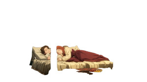 Sleeping Royal Couple V2 Vinyl Car Decal Sticker – Waterproof & UV-Resistant 