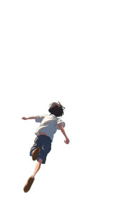 Anime Boy Gliding V2 Vinyl Car Decal Sticker – Waterproof & UV-Resistant 
