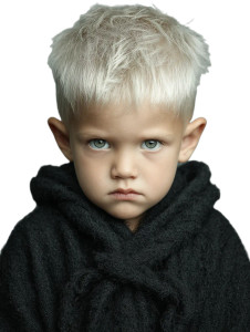 Angry Young Boy Vinyl Car Decal Sticker – Waterproof & UV-Resistant 