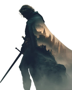 Fantasy Warrior Silhouette Vinyl Car Decal Sticker – Waterproof & UV-Resistant 