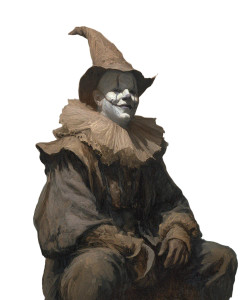 Fantasy Clown Portrait Vinyl Car Decal Sticker – Waterproof & UV-Resistant 