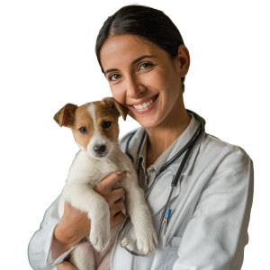 Veterinarian With Puppy Vinyl Car Decal Sticker – Waterproof & UV-Resistant Veterinarian With Puppy Vinyl Car Decal Sticker – Waterproof & UV-Resistant