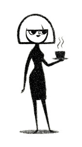 Retro Coffee Mascot Vinyl Car Decal Sticker – Waterproof & UV-Resistant 