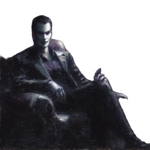 Gothic Punk Businessman Vinyl Car Decal Sticker – Waterproof & UV-Resistant 