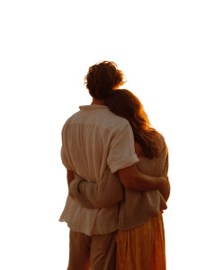 Romantic Beach Couple V7 Vinyl Car Decal Sticker – Waterproof & UV-Resistant 