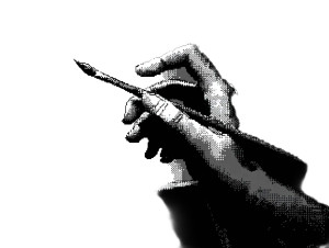 Painting Hands Vinyl Car Decal Sticker – Waterproof & UV-Resistant 